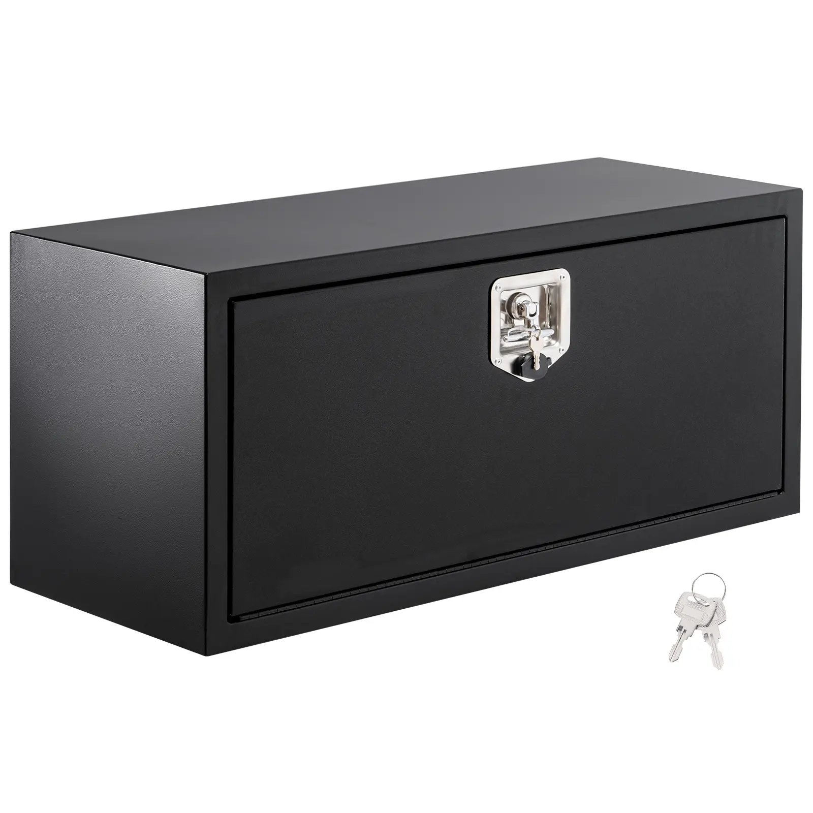 24" or 36" Underbody Truck Tool Box, Single-Door, Heavy-Duty Steel, T-Handle Lock, Weather-Resistant, Black
