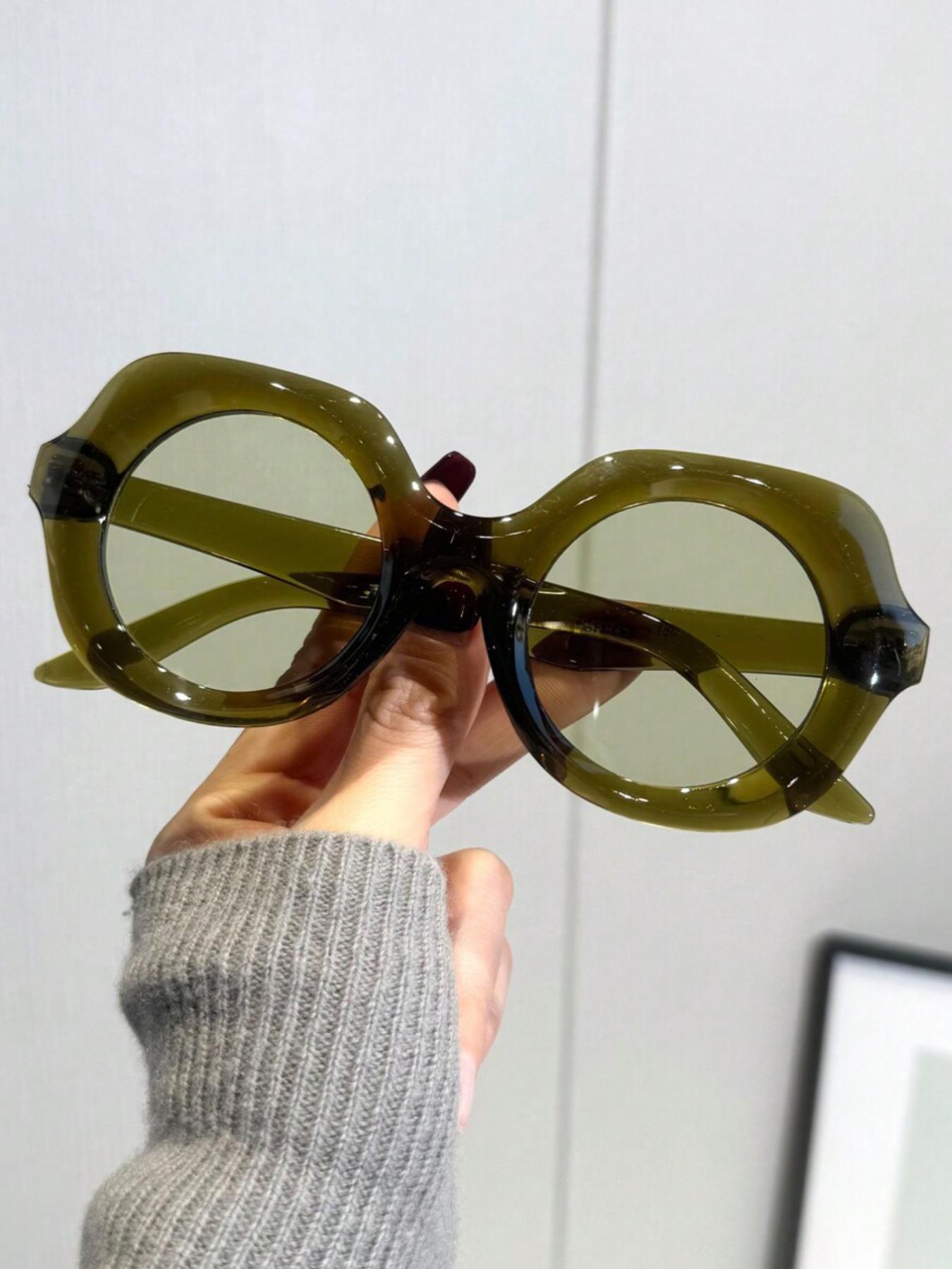 Unisex Vintage Sunglasses, Trendy Casual Sunglasses for Everyday Use, Fashion Accessories for Outdoor Activities, Trendy Beach Eyewear