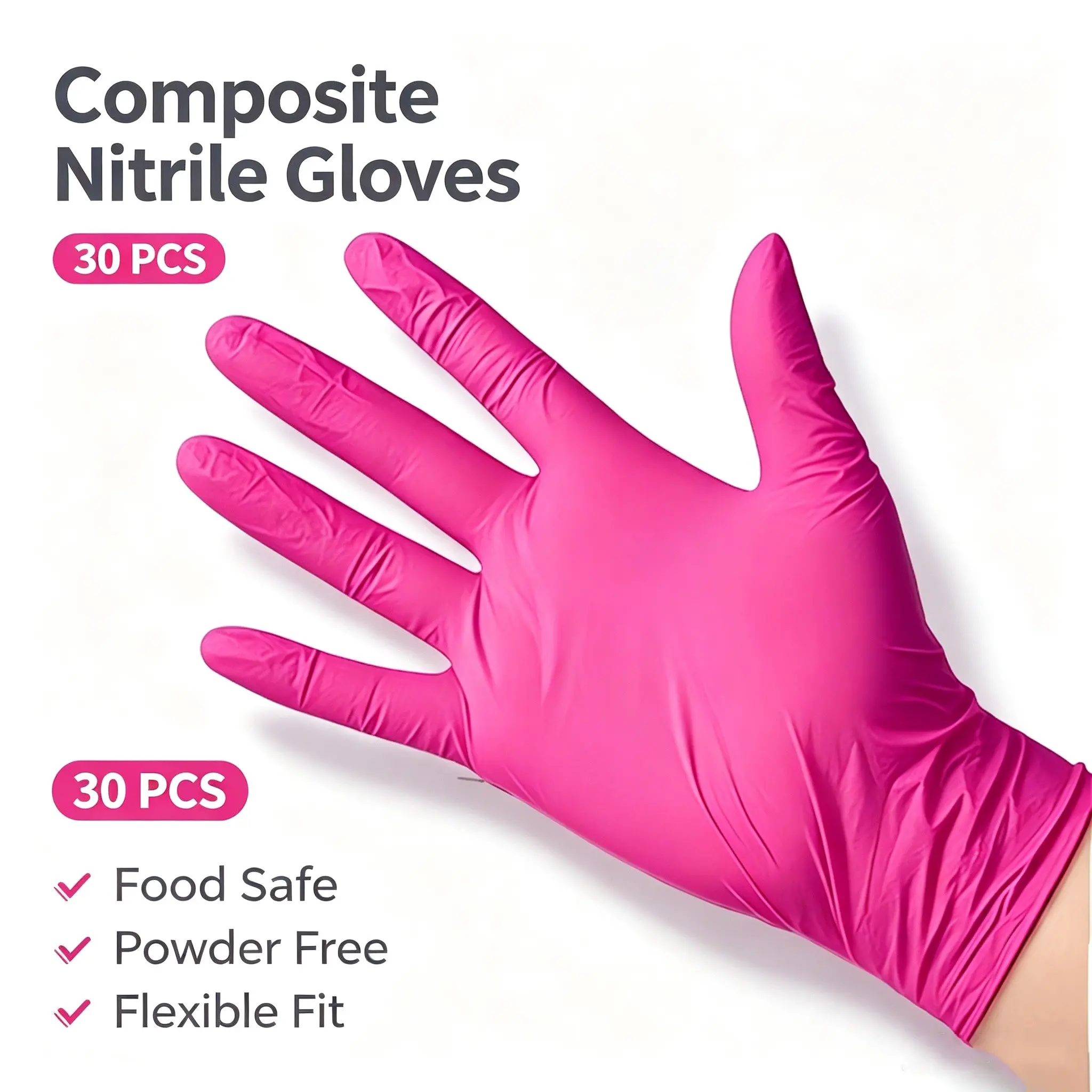 Dark Acrylic Disposable Gloves, Lightweight Multi-Functional Kitchen Gloves, Lead-Free Alcohol-Free, Home Cleaning Pet Care Dyeing Essential, Multi Purpose Glove, Gloves for Work, Multipurpose Work Gloves