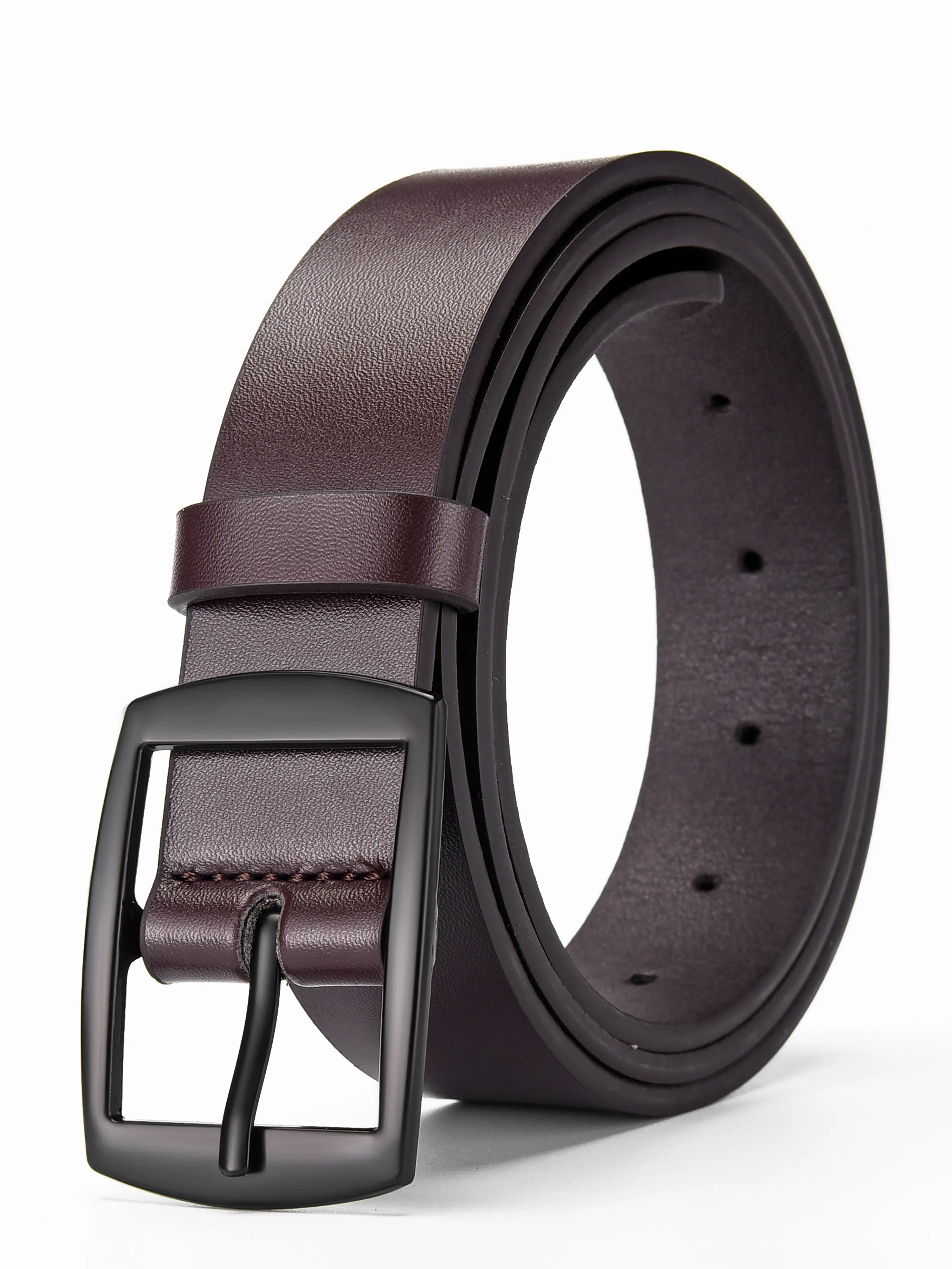 Vintage classic men's pin buckle belt, young men's jeans belt, with high-end design sense - daily versatile. Suitable for various occasions, the buckle is adjustable. The belt is durable, Adjustable belts