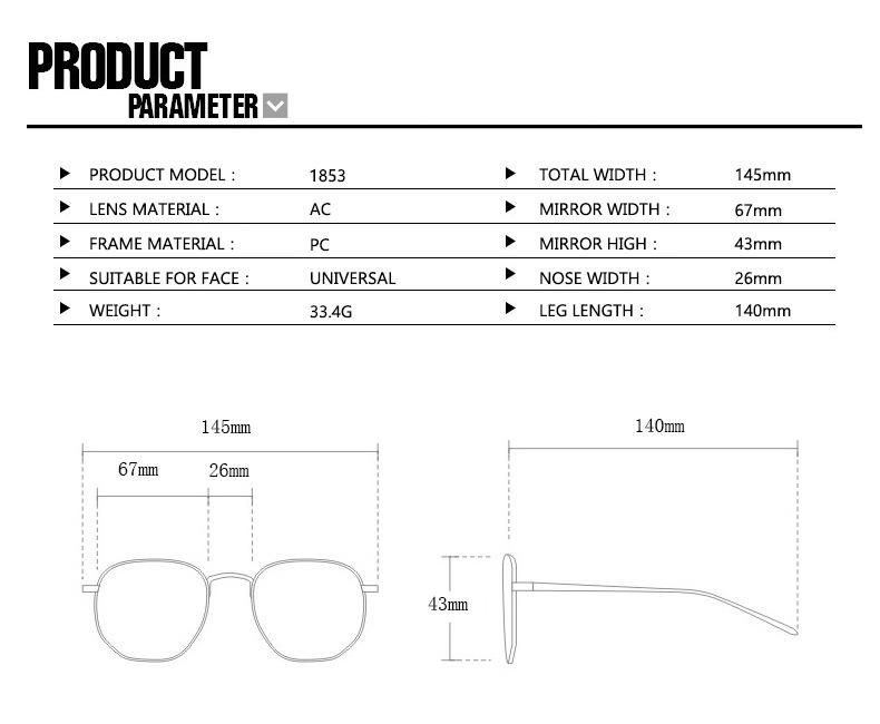 6 - Pack Vintage Rectangle Frame Sunglasses for Men & Women – Retro Fashion Sun Glasses with UV400 Protection, Luxury Design Eyewear