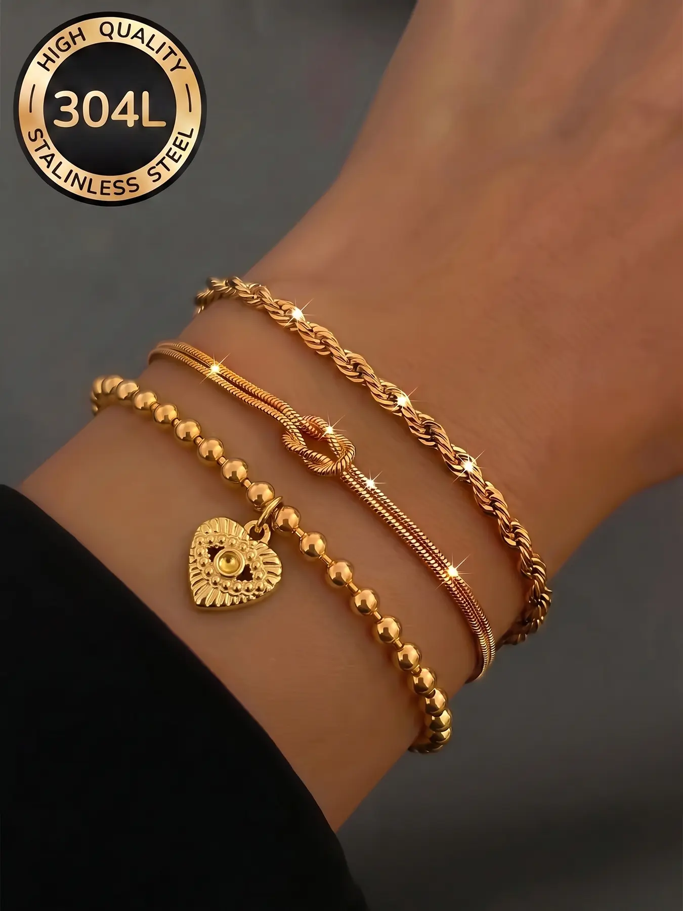 Leisure versatile temperament bracelet, simple and durable, not easily outdated. Gentle and easy to pick up, highlighting white skin tone, suitable for both students and office workers, effortlessly enhancing the refined atmosphere of dressing