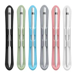 Silicone Pencil Holder Self Adhesive Anti-loss Tablet Touch Pen Slot Flexible Multifunctional for Pencil 1st/2nd Generation