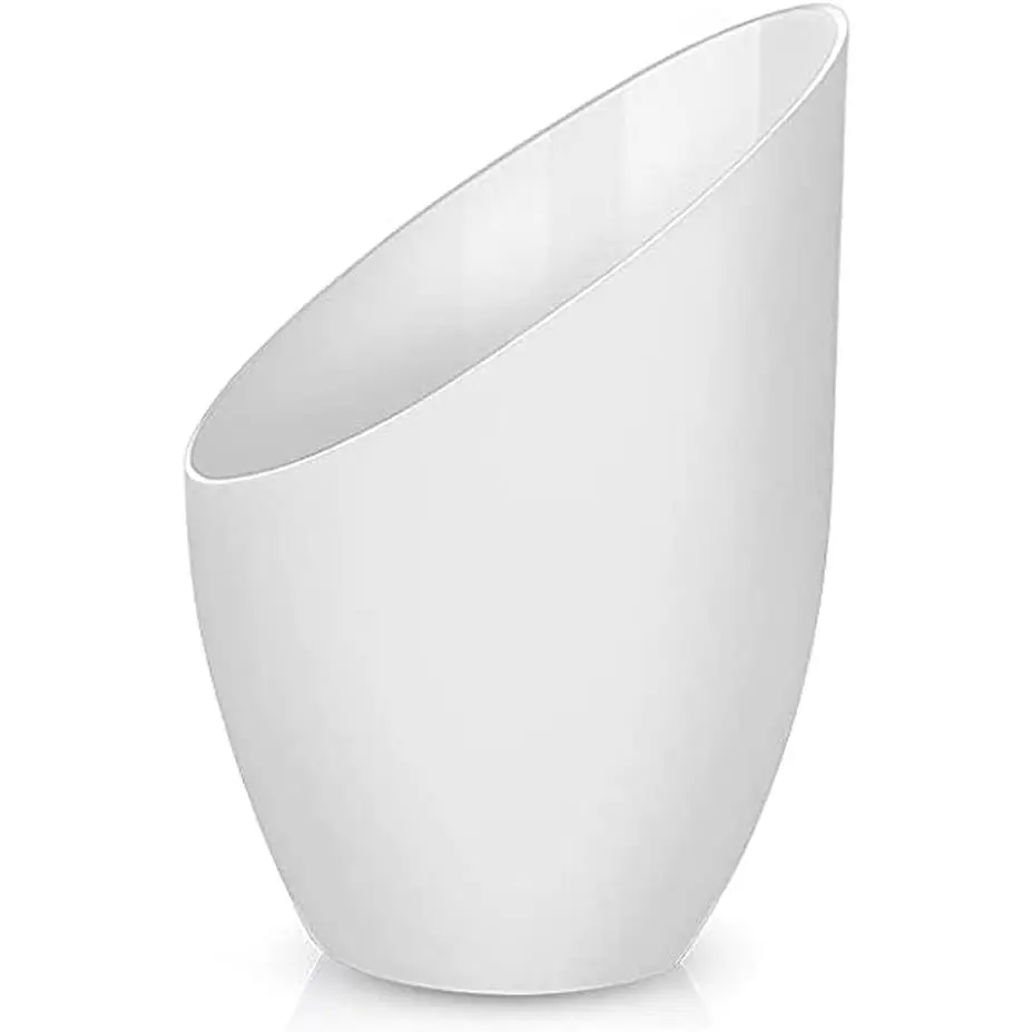 2 Pack Plastic Lampshade,5.7 inch High,4.1 inch Diameter,1.65 inch Fitter, Plastic Lamp Shade for LED Floor Lamp [White]