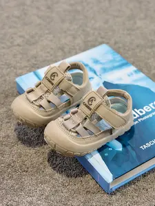 2 Pairs Baby Sandals, Korean Sweet Style, Breathable Mesh, Velcro Closure, Non-Slip Soft Sole, Protective Toe Cap, Ideal for Toddlers