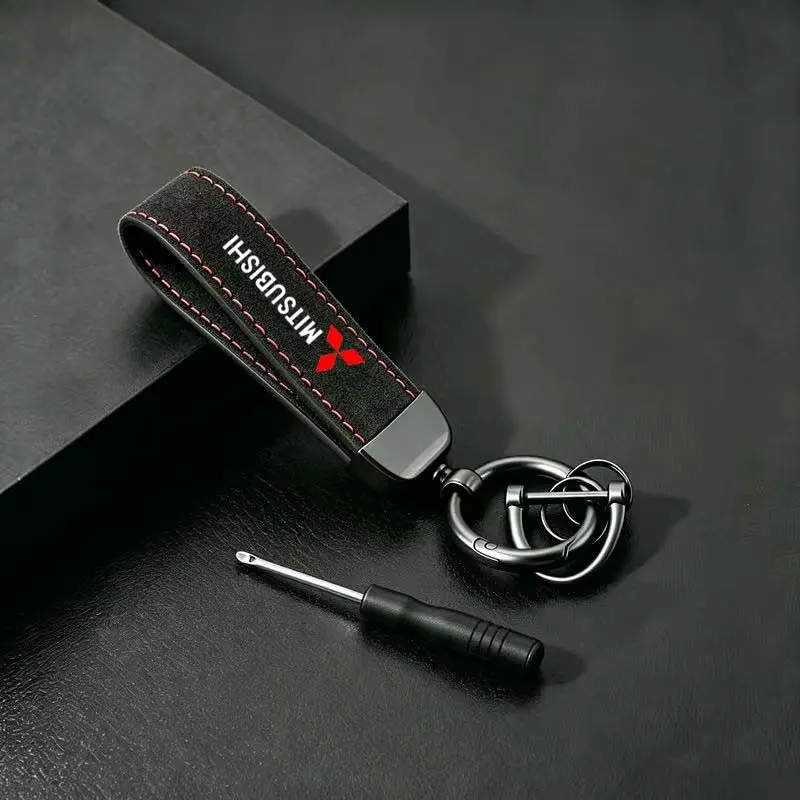 Mitsubishi Asx Keychain, Stylish Leather Flip-Flop Design, Unique Creative Accessory, Elegant Key Ring, Perfect Gift Idea