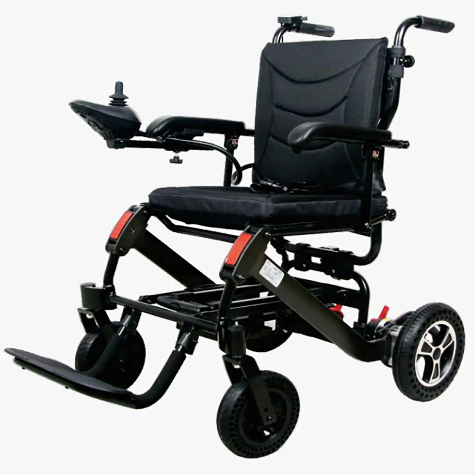 Lightweight Foldable Electric Wheelchair for Adults, 250W Motor, 15-Mile Range, 10AH Battery, Electromagnetic Braking System, Portable Mobility Chair with 220 lb Capacity