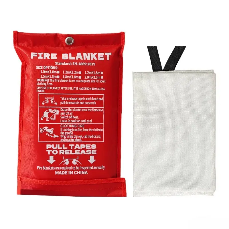 3 Pack Fire Suppression Blanket Emergency Rescue | Protect Family from Burns Stop Small Fires Spread for Home Kitchen Garage Office