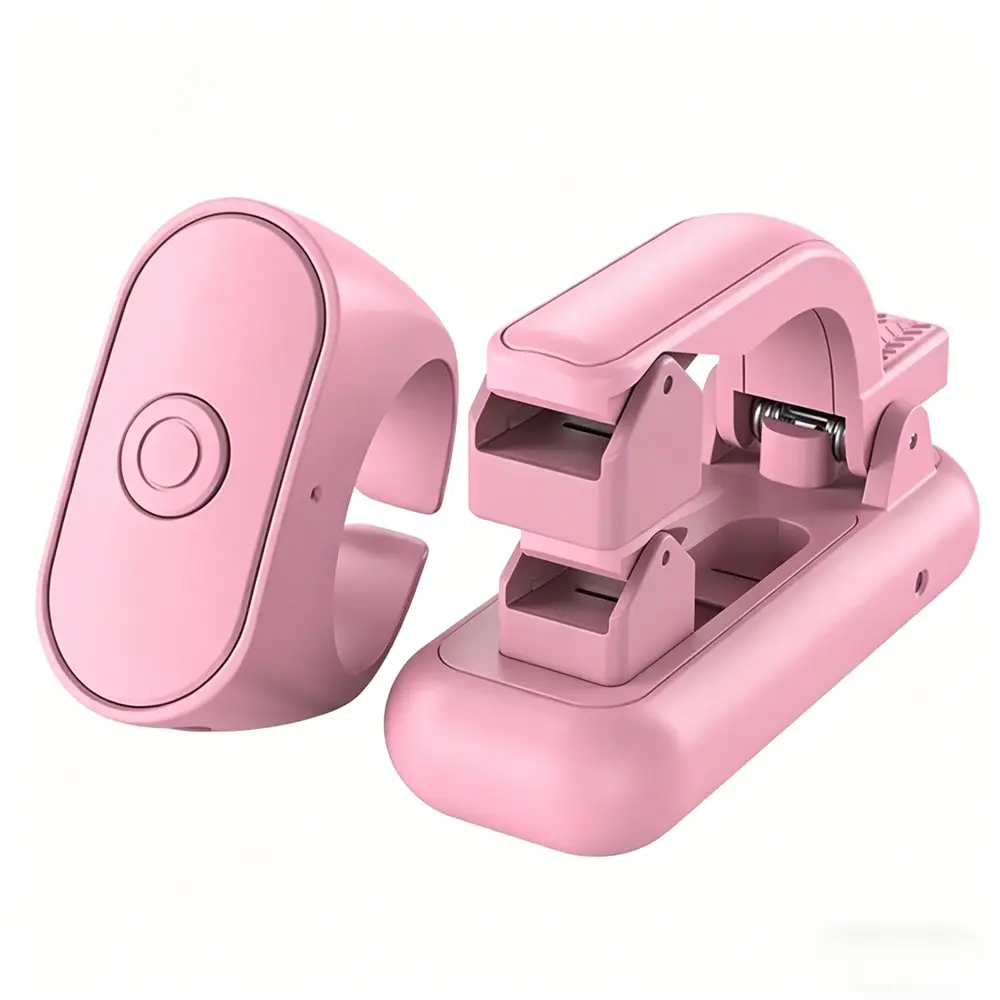 2in1 Portable ABS Plastic Clip-On Digital Wireless Page Turner Remote Control - Smartphone & E-Reader Accessory, Camera Record Trigger for Kindle Devices