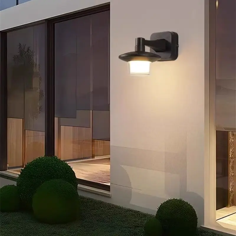 LED Waterproof Wall Light, 10w Warm Light, Ideal for Bathroom Kitchen Balcony Villa Garden Courtyard Doorway Fence, Outdoor Lighting