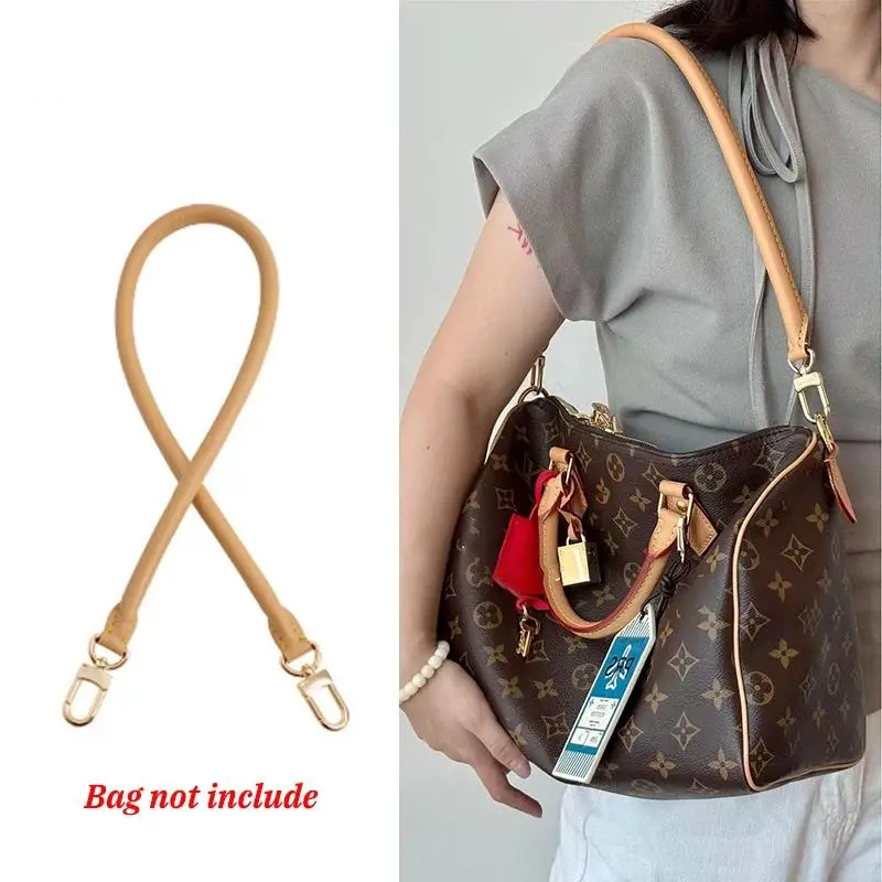 Genuine Vachetta Leather Bag Strap for LV Speedy 20 25 30 Shoulder Straps Long Bags Belts Replacement bag Accessories