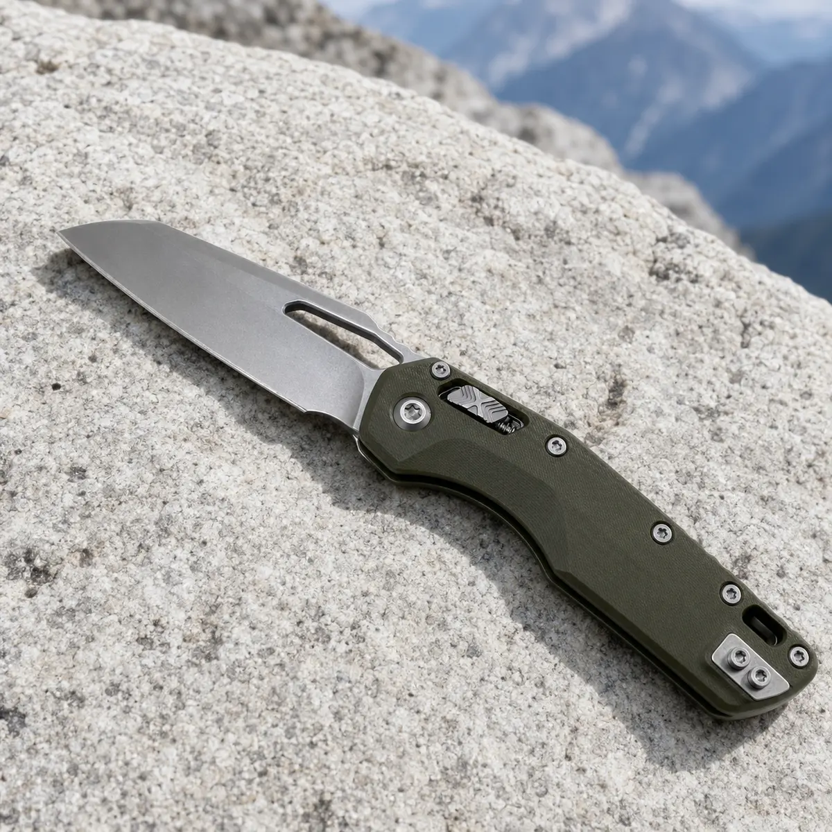 MSI Tactical Folding Knife – 3.6in Drop Point, M390MK Steel, G10 Handle, Quick One-Handed Deployment, EDC Self-Defense for Urban Carry, Camping, Hiking, Survival, Everyday Tasks edc items