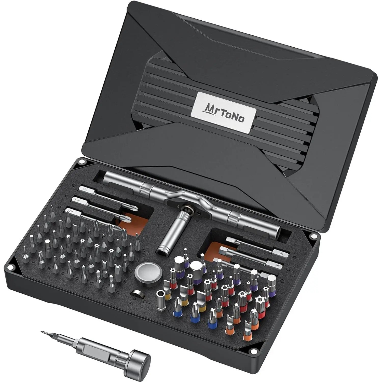 74 in 1 Screwdriver Set, Ratchet Screwdriver, Multi Bit Screwdriver Set with Detachable Handle, RepairTool Kit for Furniture, Electronics,, DIY, Computer