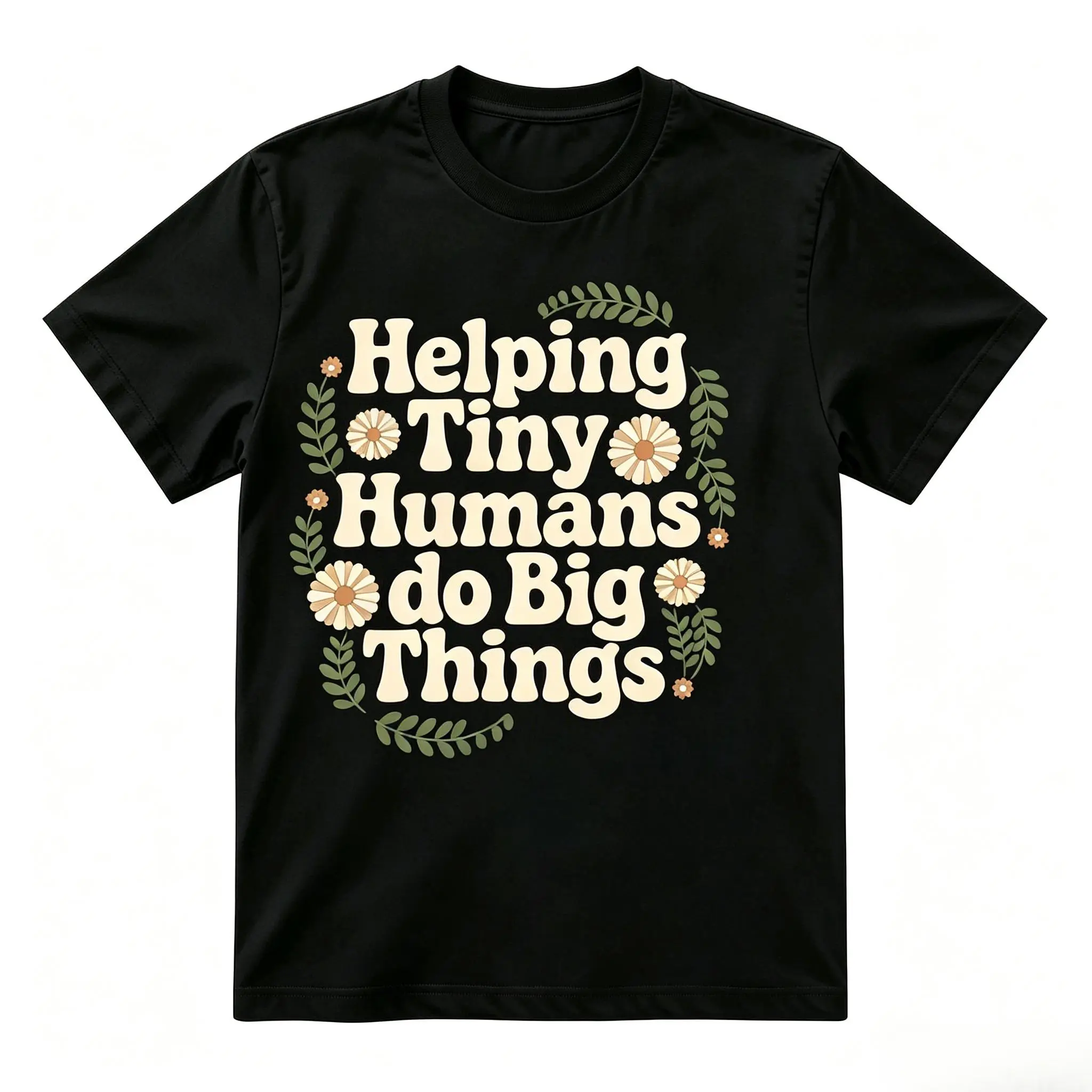 Tiny Human Tamer Shirt, Helping Tiny Humans Make Big Moves Shirt, Funny Teacher Shirt, Child Therapist Gift, Pediatric Therapist Gift Crew Neck Short Sleeve T-Shirt Women'S Graphic Tees Top Fashion Print Golf Gift T-Shirt For Men And Women bodysuit
