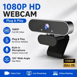 4K/2K Webcam for PC with Microphone, Computer Camera with Noise Cancellation, Privacy Cover, 110° FOV, Plug & Play USB Webcam for Streaming, Conferencing, Zoom, Skype, Facetime, Laptop, PC, Skype