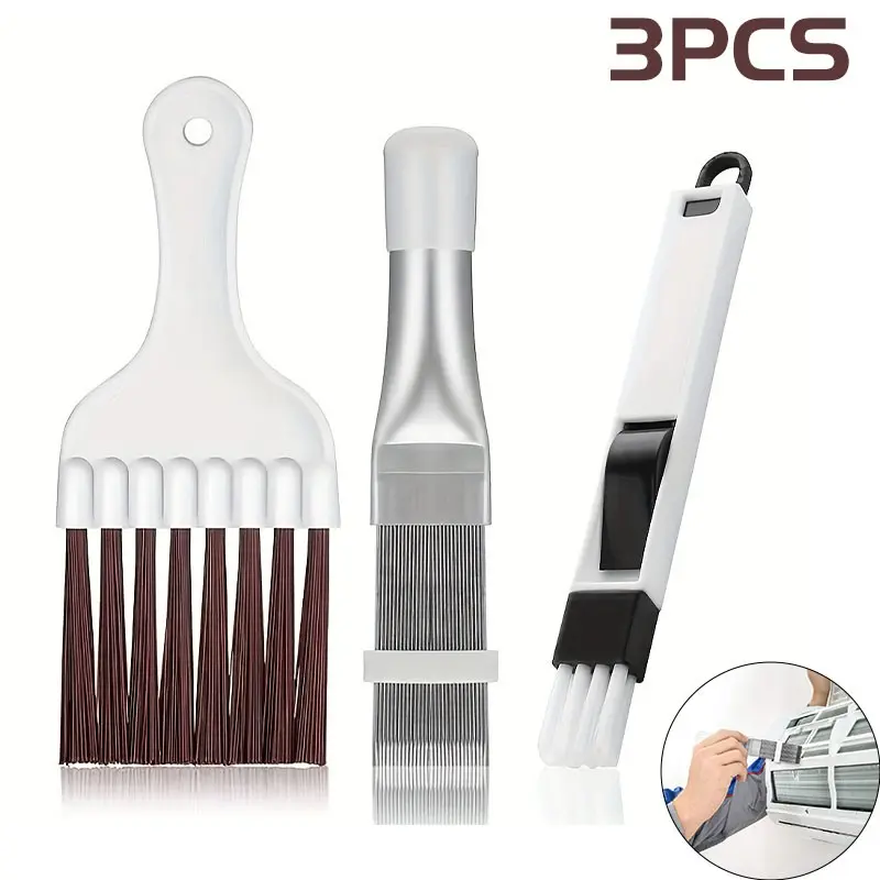 3-Piece Condenser Comb Set, Finned Brush, Air Conditioner Cleaner, Refrigerator Evaporator Radiator Cooler Coil Cleaning Tools, Cleaning Supplies