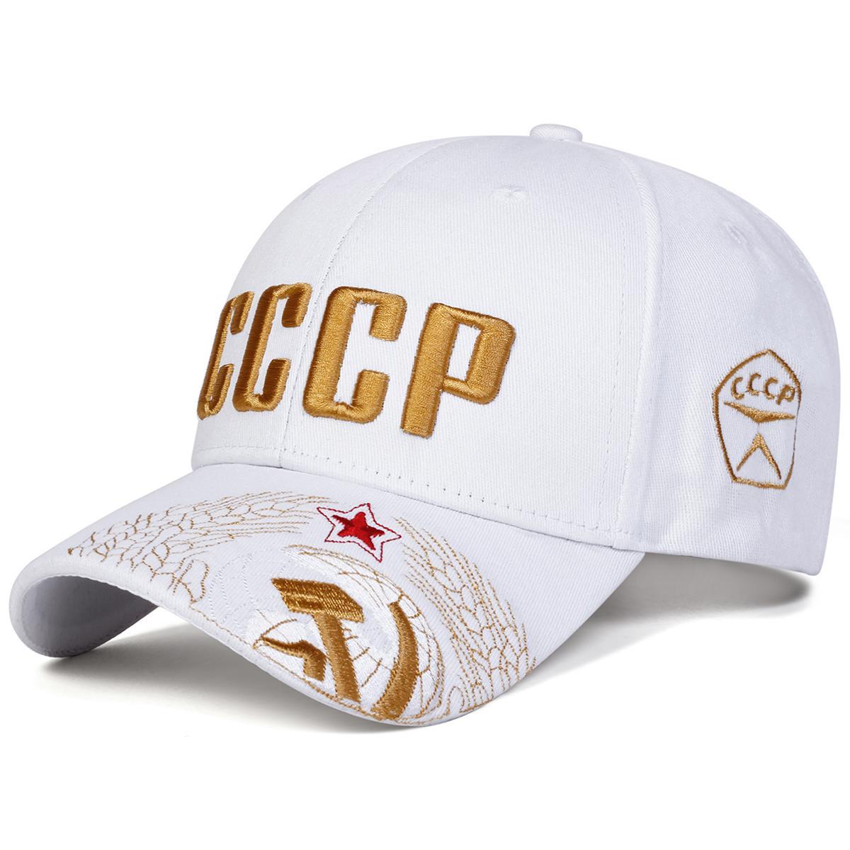Unisex CCCP Letter Embroidery Baseball Caps Spring and Autumn Outdoor Adjustable Casual Hats Sunscreen Hat Sports Cap