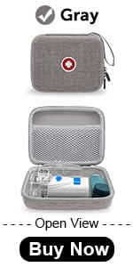 Carrying Case for Portable Nebulizer, Travel Medical Bag, Hard Emergency Medical Bag for Inhaler Spacer Case for Adults(Bag Only) (Purple)