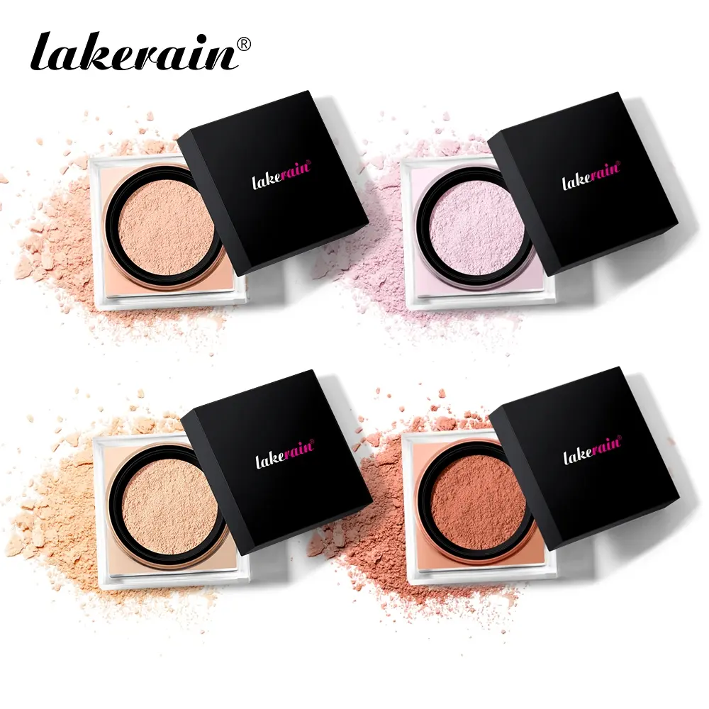 Long-Lasting Loose Setting Powder Cosmetic, Oil-Control Lightweight Finishing Powder with Soft-Focus Natural Matte Finish