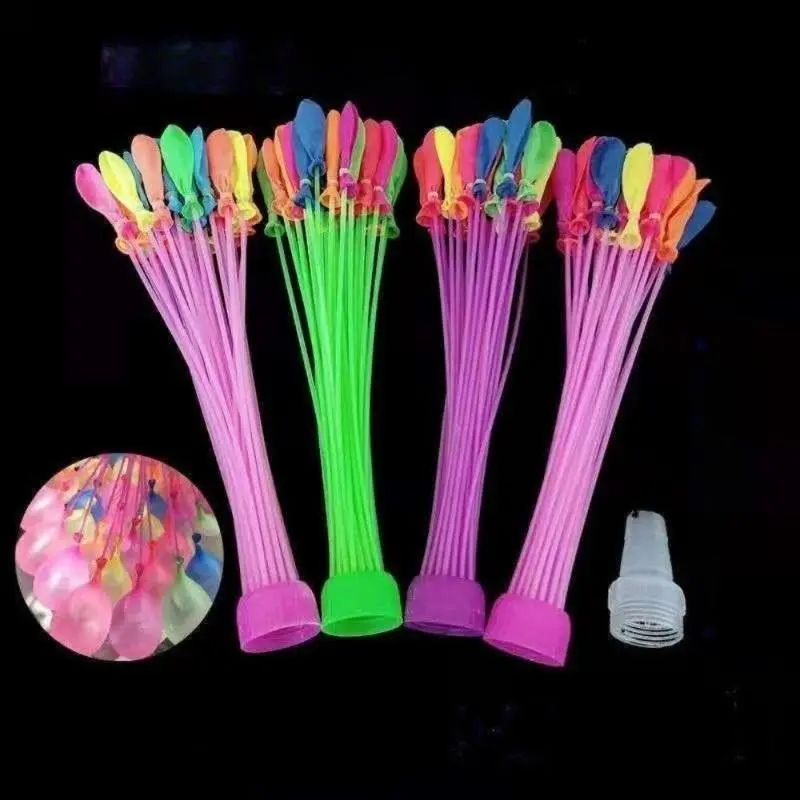 Self-Sealing Water Balloons 333/555 Pack, Multicolor Latex Bunches for Kids, Fast Filling & Garden Hose Compatible for Backyard Water Fights & Pool Parties