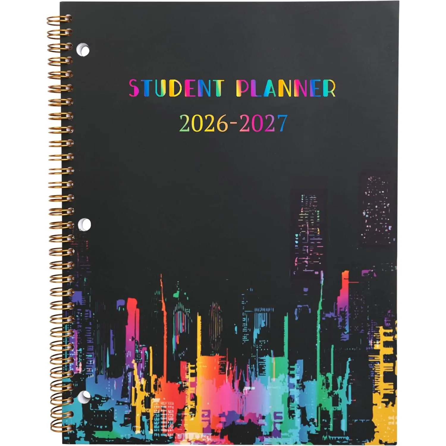 Student Planner 2026-2027 Monthly & Weekly School Planner 2026-2027 Student Planners Academic Year for Middle and High School, Aug 2026 - Jun 2027, 8.2" x 10.7", Academic Planners with Stickers & 3-Hole Punched - Multi