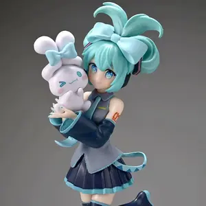 Hatsune Miku X Dalmatian Collaboration Figure, Anime Collectible Ornament Gift, Unique Character Model for Fans, Perfect Present for Enthusiasts