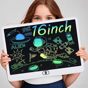 16/13/11/8-inch kids LCD Drawing Board Portable Digital Sketchpad for Art Creativity And Learning Doodle Board Educational Toys Screen-Free Glow Drawing Dark Light Graffiti Reusable STEM Learning Toy Screen Free Fine Motor Skills Montessori Sensory