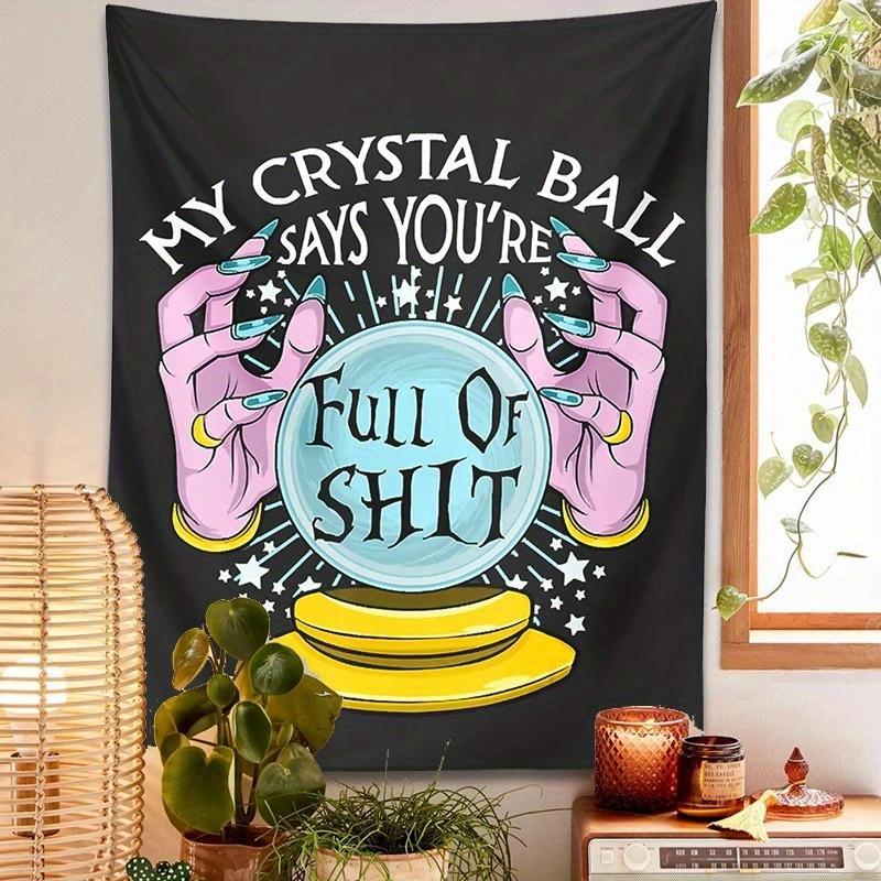 Witchcraft Tapestry Lightweight Polyester Tapestries Required, Portrait Orientation, Unique Patterns, Decorative Wall Hanging for Dorm & Home Decor, Magic Hands Themed, for Witchcraft Enthusiast