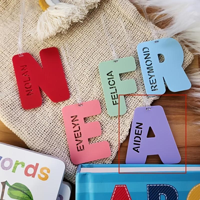 Customized Acrylic Letter Keychain - Personalized Initial Tag with Lobster Clasp, a Stylish Accessory for Women'S Bags And Cups, Perfect for Thanksgiving Gifts