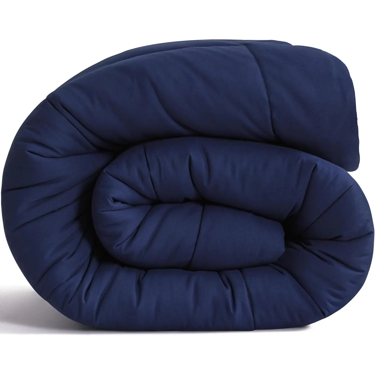 Comforter - Down Alternative Comforter Duvet Insert,   Bedding Quilted Duvet Insert with Corner Tabs, Machine Washable, Navy Blue