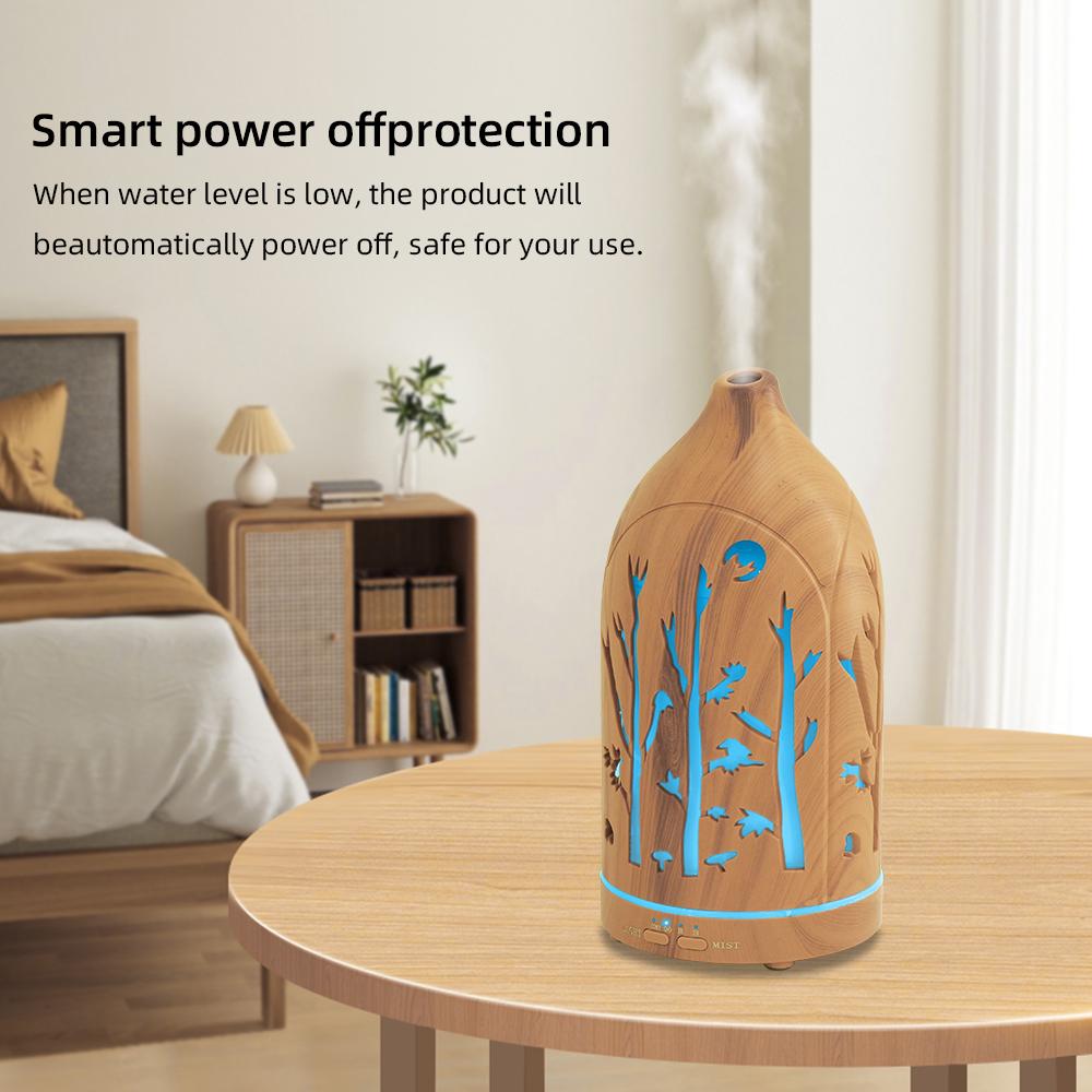 7 Color LED Aromatherapy Diffuser with Auto Shut Off & 3 Essential Oils Humidifier Set