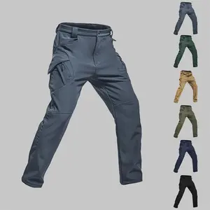 3 Pack Men's Tactical Cargo Pants, Water Resistant Stretch Work Pants, Multi Pockets Durable Outdoor Hiking Pants, Casual Combat Trousers for Camping Hunting Fishing Daily Wear