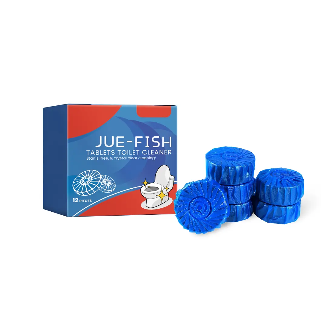 Toilet Cleaner Tablets, Powerful Antibacterial & Deodorizing Formula, Removes Stubborn Stains & Prevents Bacteria, In-Tank Bathroom Deep Cleaning, Long-Lasting 60-Day Effect, For All Households