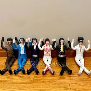 Hallowmas Singer Elvis Cosplay Prop Presley Doll Funny Stuffed Figure Dolls Room Decoration Abstract Joint Prop Gift Adult Props