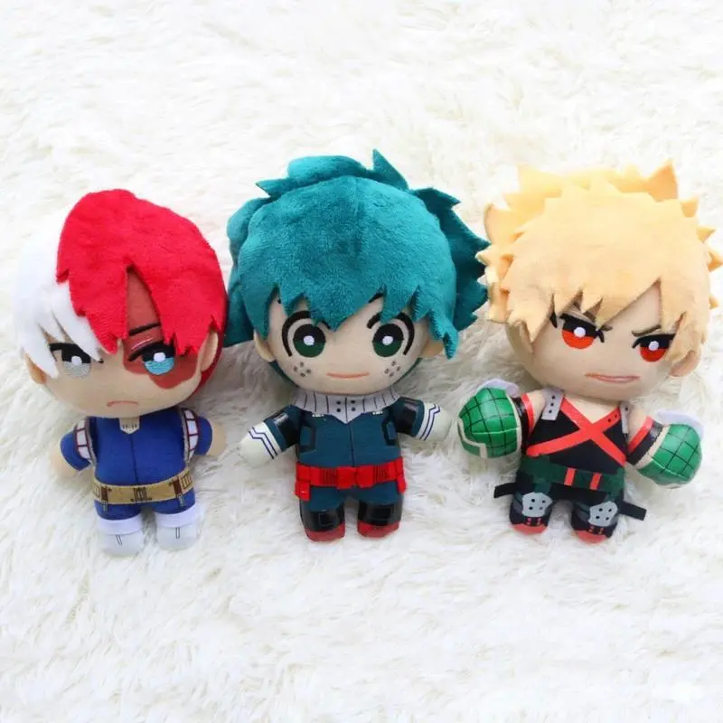 15cm Soft 100% High Quality Brand New My Hero Academia Japanese Anime Plush Pendant Toy - Izuku Midoriya, Katsuki Bakugou, Shouto Todoroki Characters - Anime & Manga Gift