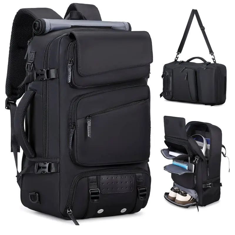 Multifunctional Travel Backpack, Large Capacity Unisex Airline Approved Carry-On Bag with 17.3" Laptop Compartment & Shoe Pocket for Men Women Business Work Gym Outdoor Travel tiktokshopsummersale tiktokshopbacktoschool