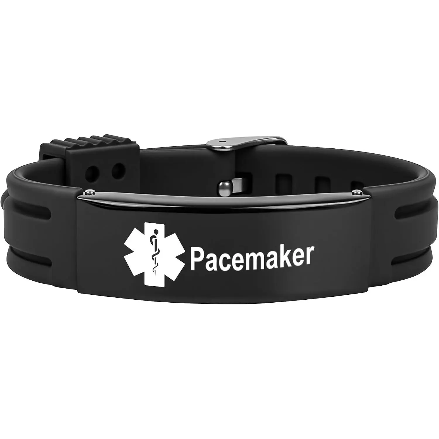 Alert Bracelet for Women Men, Adjustable  Alert ID  Wristband for  D.N.R Pacemaker Epilepsy