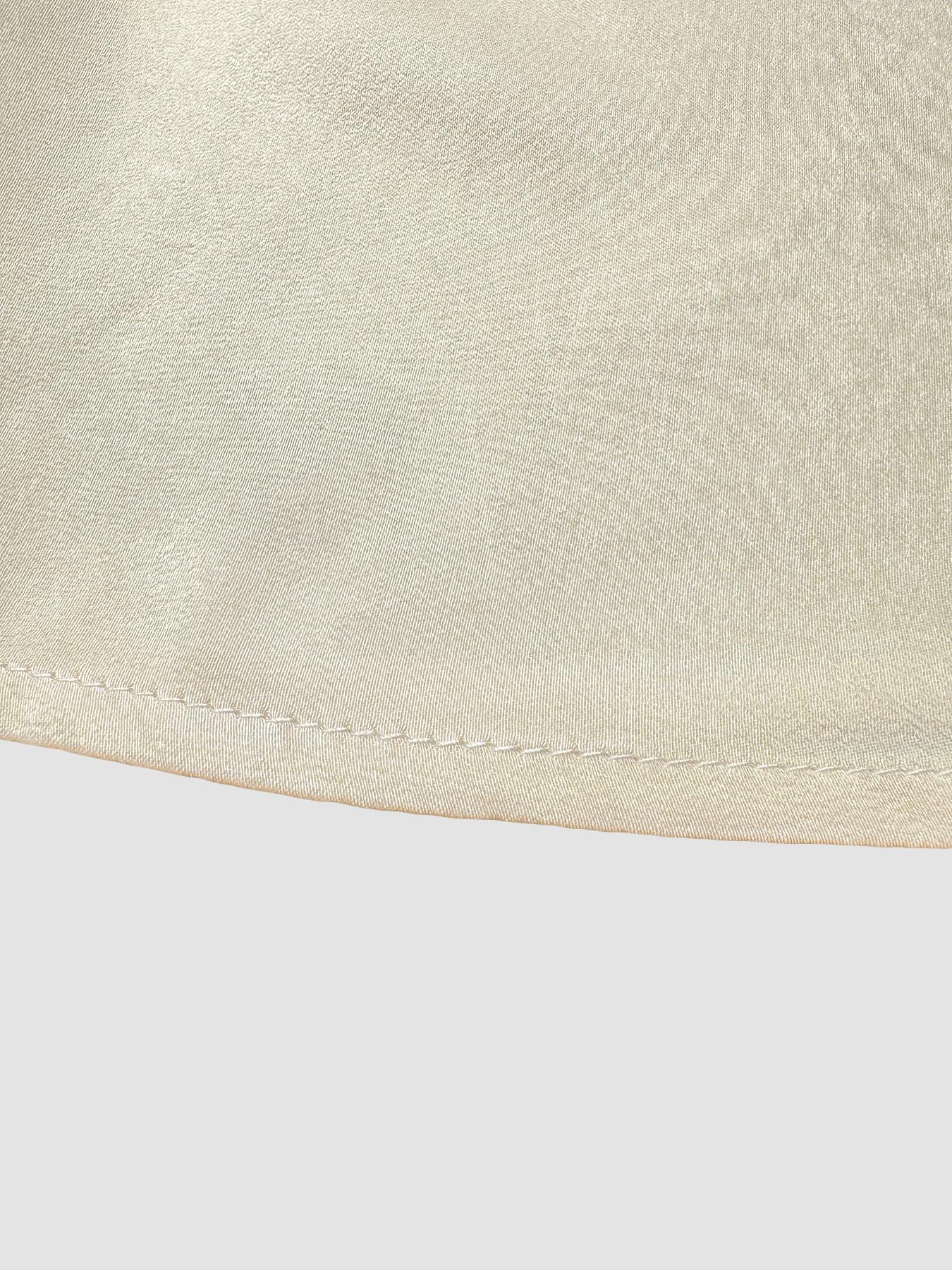 Women's Solid Color Blouse, Casual Elegant Short Sleeve Top for Office Work Business, Ladies Summer Clothes