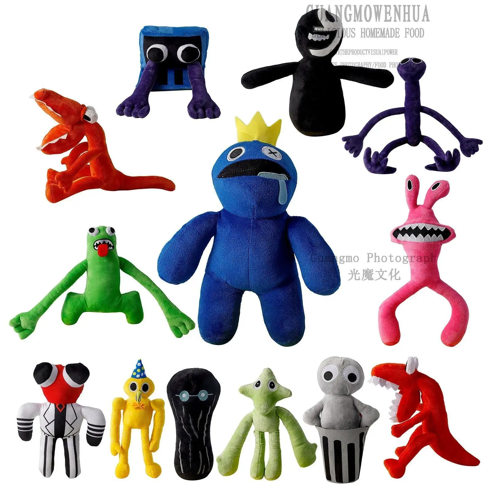 2026 hot item Rainbow Friends Roblox Plush Toys Colorful Stuffed Cartoon Character Dolls For Kids Birthday Gift Home Decor Game Collectibles