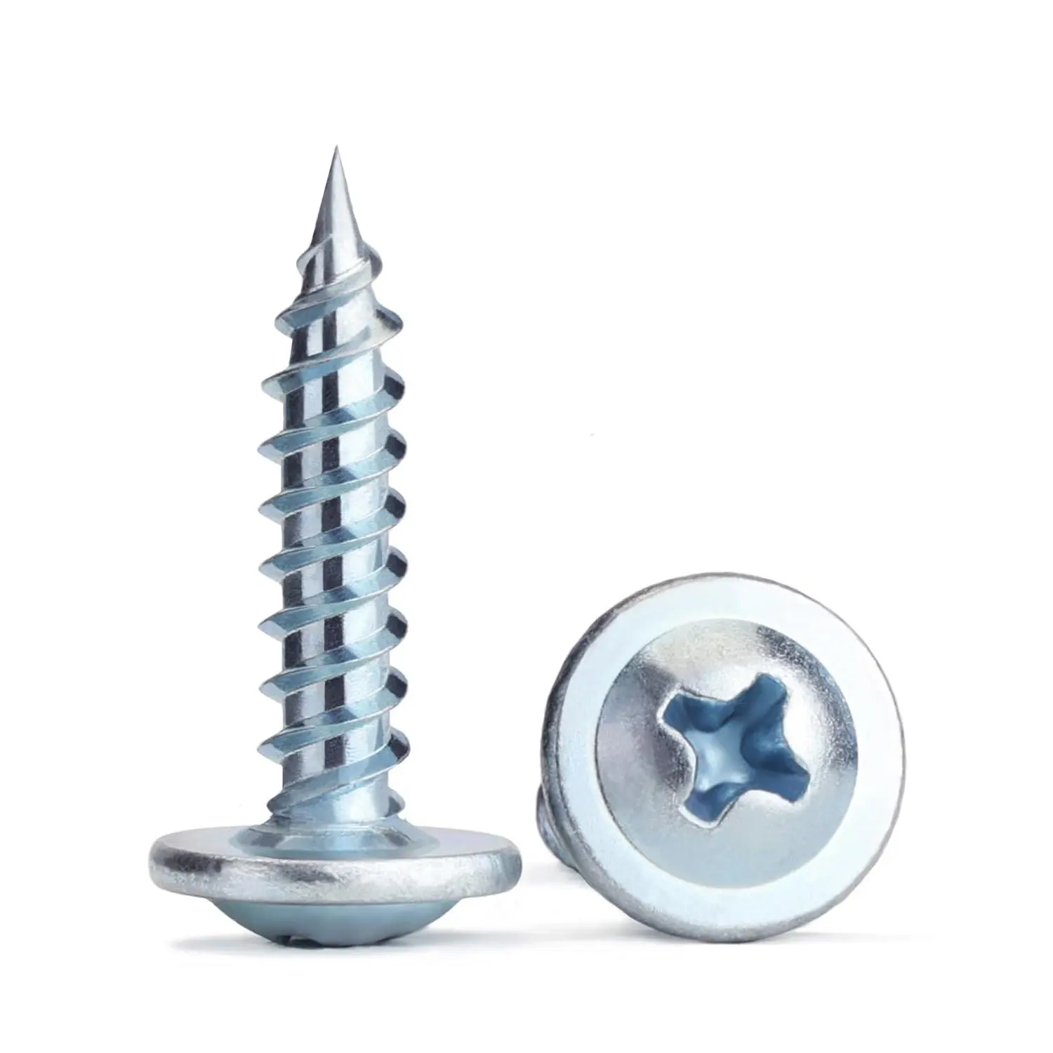 #8 x 3/4 Inches Carbon Steel Truss Cabinet Screws - 300 Count, Self-Tapping Tip, Metal & Plastic Compatible for Household Appliances, Furniture