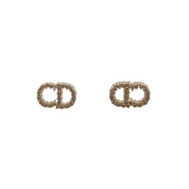 Pre-owned DIOR Diamond Stud Earring AlloyP216245759