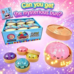 Glitter Series Expressive Big Dumpling Squishy Blind Box, Mysecret Bun Fidget Toy, Soft TPR, Stress Relief, Unboxing Surprise, Random Rare Style. Ideal for Graduation, Valentine’s Day & Easter, great for students and kids to exchange gifts. Summervibes