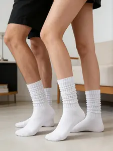 2 Pairs Unisex Bubble Socks, Comfortable Breathable, Classic European Style, Casual Ankle Socks, Suitable for Canvas and Sports Shoes