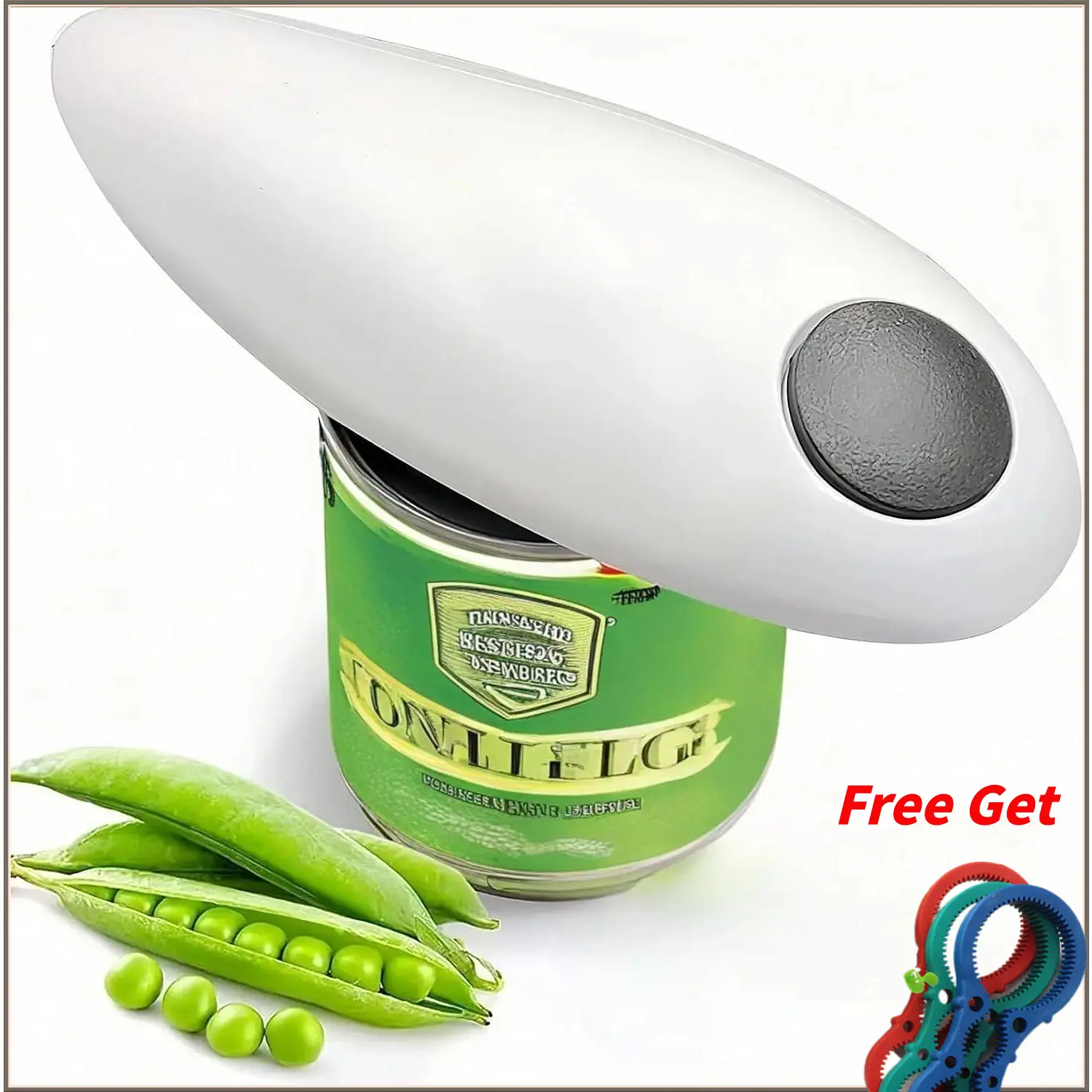 One Touch Electric Can Opener Fits Almost All Can Sizes for Seniors with Arthritis, Hand Held Battery Operated Can Opener with Smooth Edge, Food Safe Kitchen Gadgets Automatic Can Opener for Kitchen(white),Advent,outdoor,Clear,halloween,Kraft,pro,,festive