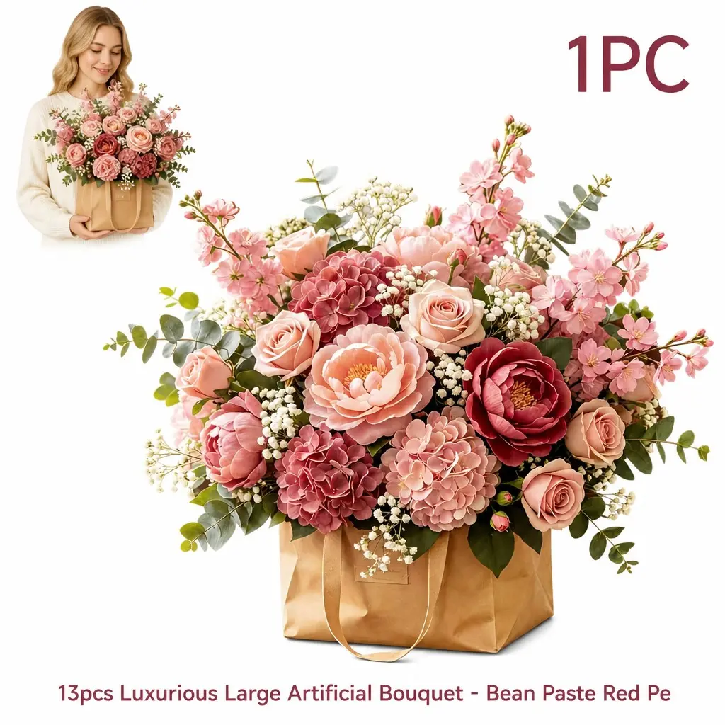 Luxurious Large Artificial Flower Bouquet, Realistic Touch, No Maintenance, Wedding Decor, Home Decoration, Festival Decor, DIY Decor, Fake Bouquets, Artificial Flowers Bouquet