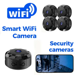 Mini Wireless Magnetic Security Camera, Real-Time Audio Video Recording, HD Indoor Surveillance, WiFi Indoor Camera, Smart Pet Camera, Flexible Installation, Wireless Cameras For Home Security