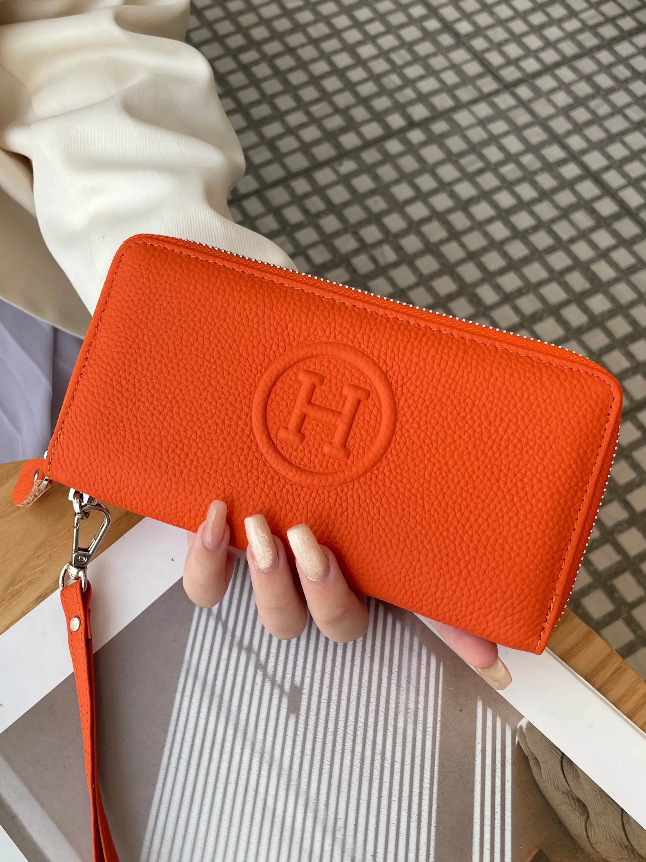 Women's Genuine Leather Wallet New Simple Versatile Fashion Long Purse Ladies Top Layer Cowhide Handbag High-End Minimalist Wallets