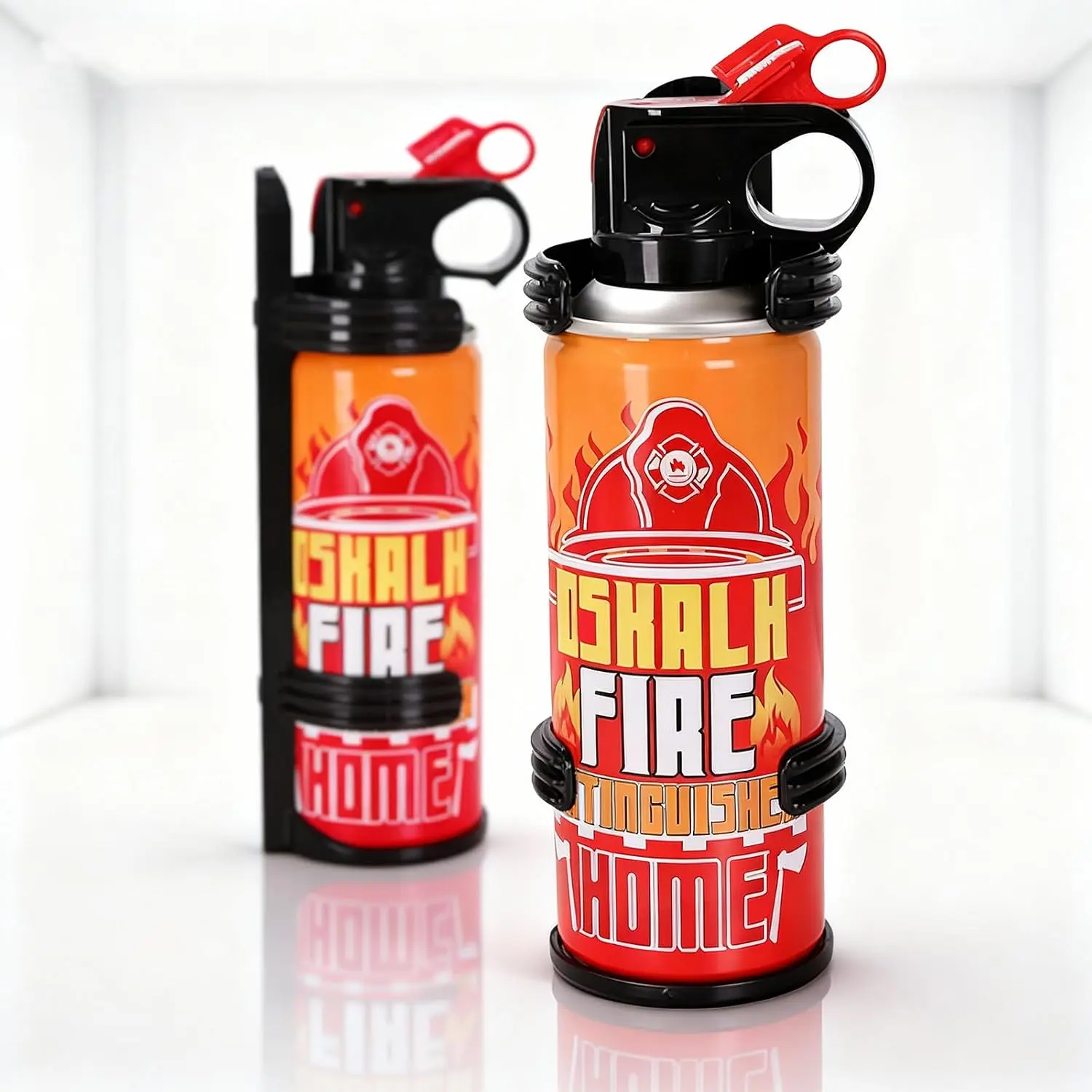 2PCS Mini Fire Extinguishers for Vehicle & Home &- Small Car Fire Extinguisher Kit with Brackets - Stay Safe Emergency Suppression for Motorcycle & RV &