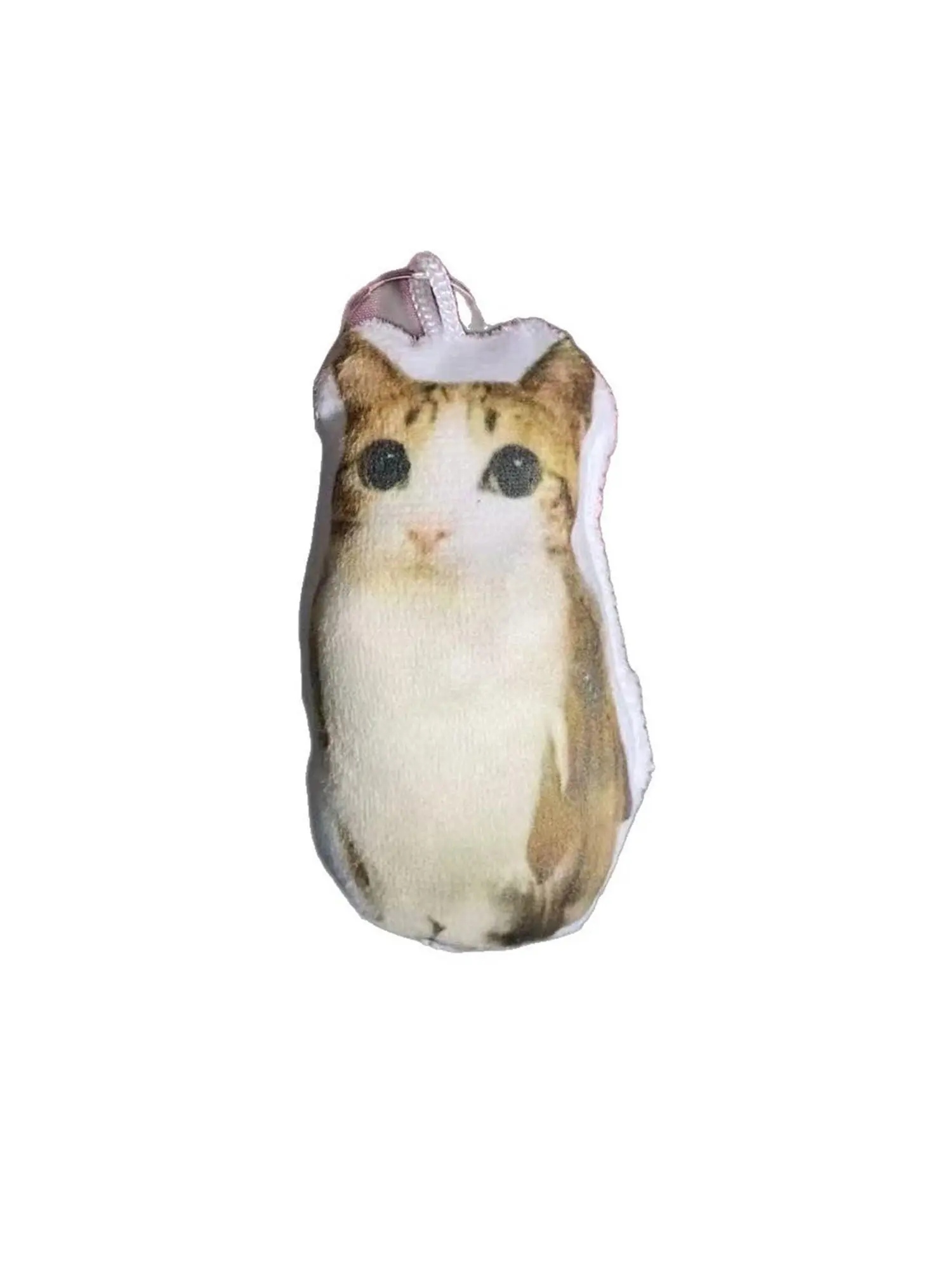 Cute Funny Plush Toy Keychain, Fluffy Stuffed Animal Soft Keychain for Bags, Sound Activated Meow Owl Voice Keychain, Abstract Quirky Gift for Students, Cute Keychain Accessory, Unique Souvenir