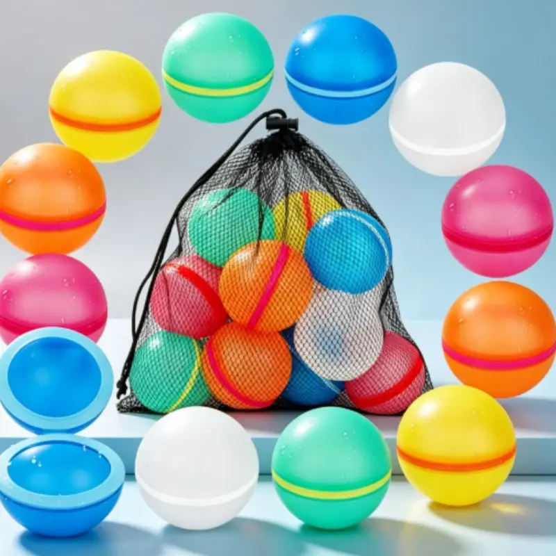 1pc Silicone Water Ball, Quick Fill Water Balloon for Water Wars, Squishy Beach Toy, Stress Relief Gifting Item, Decompression Sensory Fidget, Fun Outdoor Play